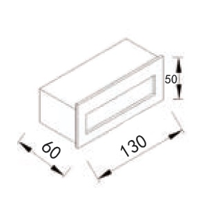 Drawing ไฟทางเดิน-step light-HASSEL-LED-5W 3000K